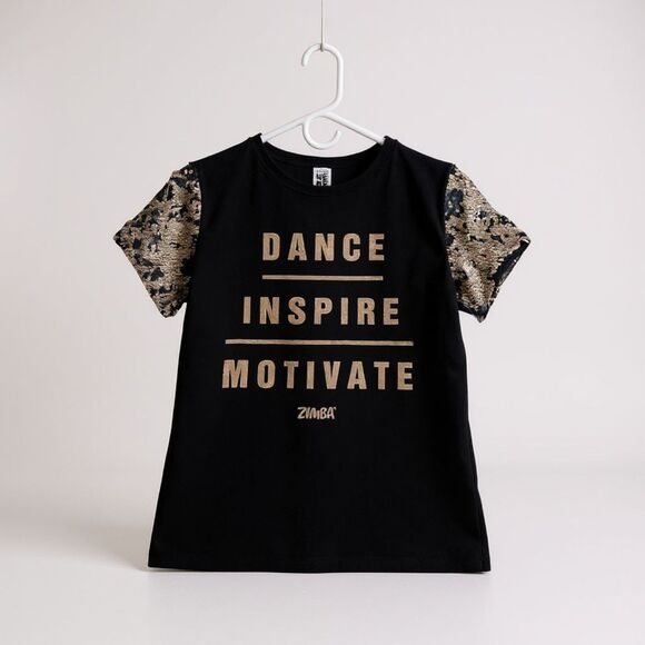 ZUMBA Hip Hop Dance Sweat Pants Top Shirt Set Women Small Rose Sequence Gold - Picture 3 of 16